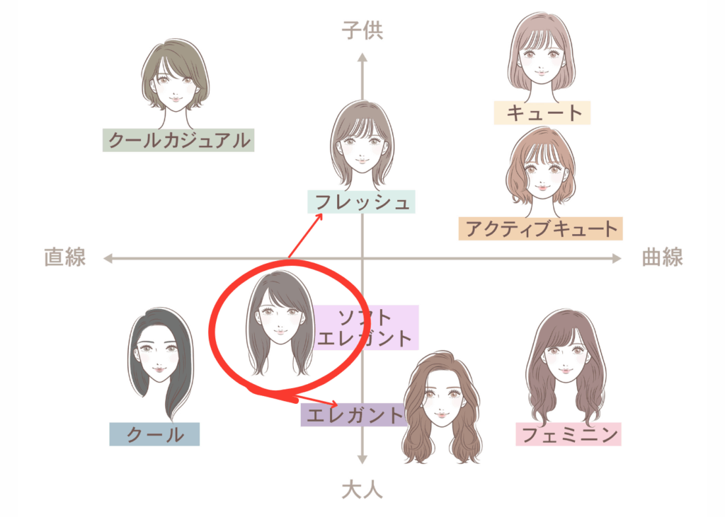 ソフトエレガントの印象操作